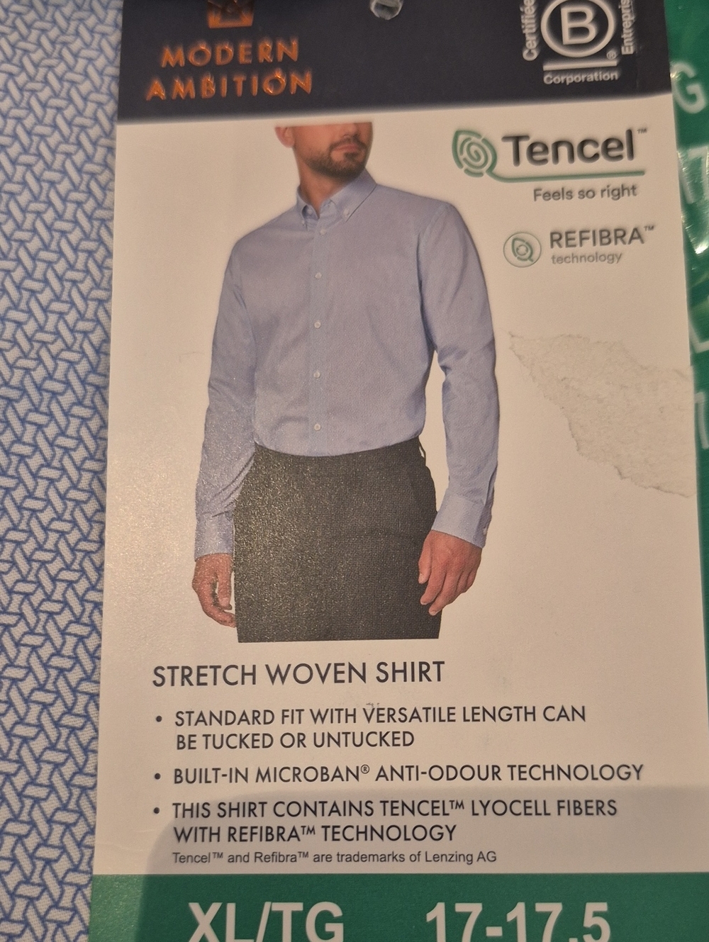 XL: 🩵Men's Micro-Pattern Button-Down Dress Shirt